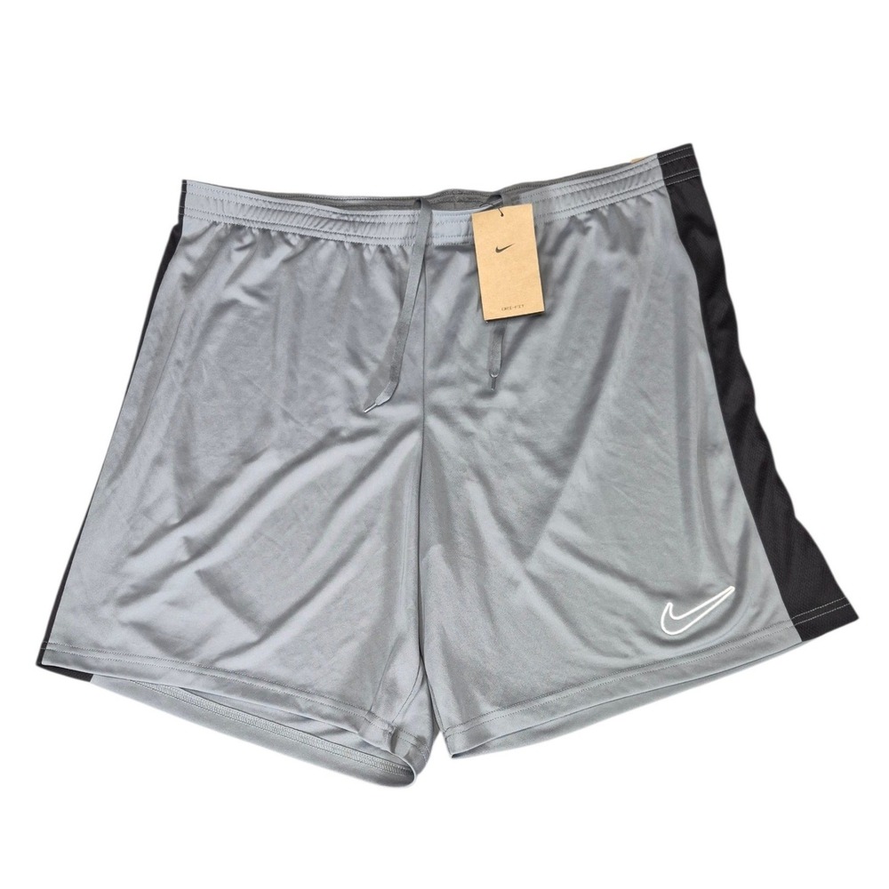 Nike Mens Dri-FIT Soccer Training Shorts XXL Grey Black DV9742-065 New with Tags